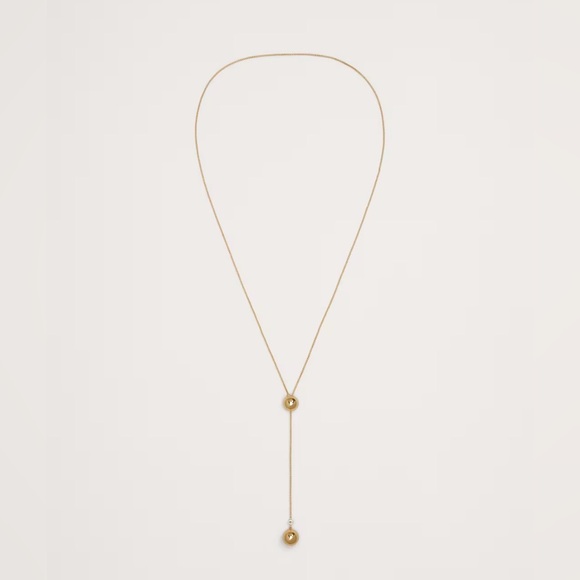 New! Banana Republic Spheres Y Necklace Aureus + Argent in GOLD - Sold out! - Picture 2 of 5
